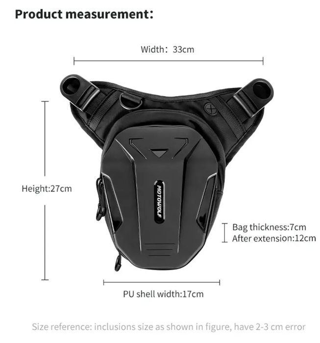 Geanta picior moto Motowolf