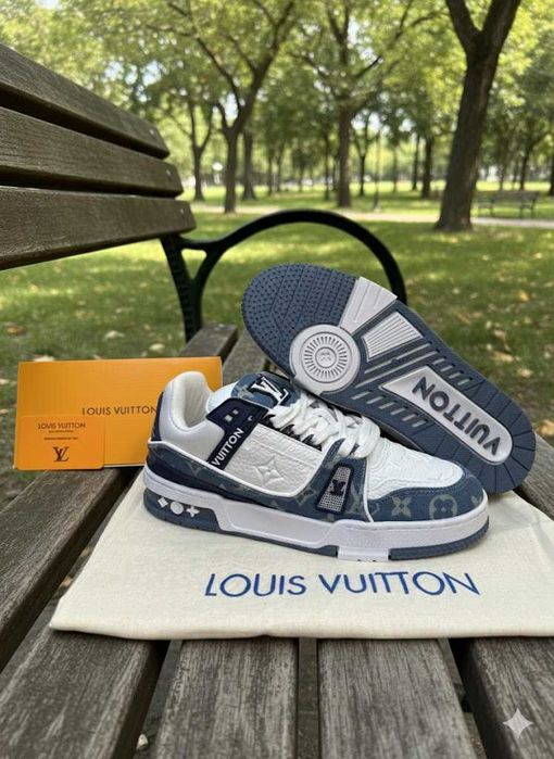 Adidasi LV Trainers Jeans - Adidasi Full Box Premium