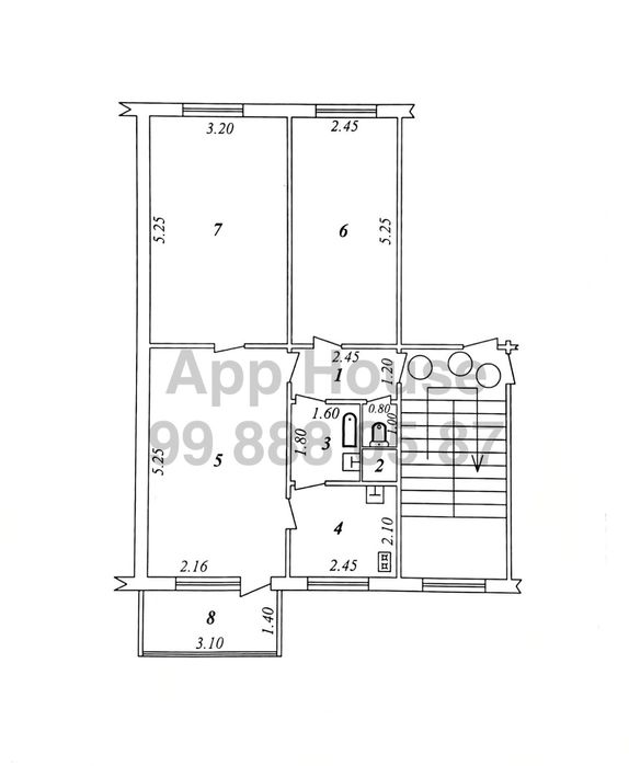 Трёхкомнатная 3/4/4 Асалабад 1, Слонима 1, Кадышева, под Ипотеку