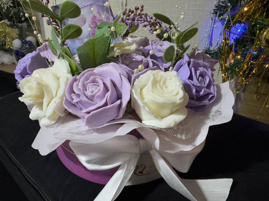 Мыльный букет ручная работа