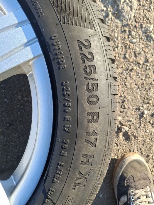 Джанти с гуми 5х112 7.5j et 37 17 цола за ауди/vw/сеат/шкода