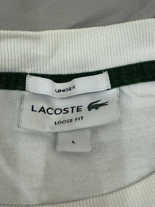 Футболка Lacoste белая оригинал, размер L