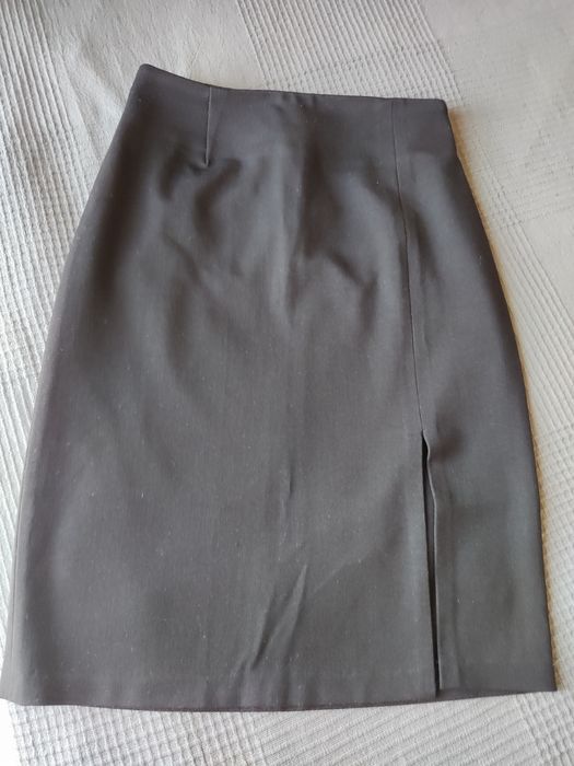 Черна къса пола с цепка  /36