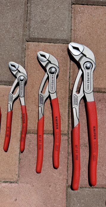 Set Clesti instalatori Knipex Cobra Noi  180 250 300 mm  Chrome Vanadium