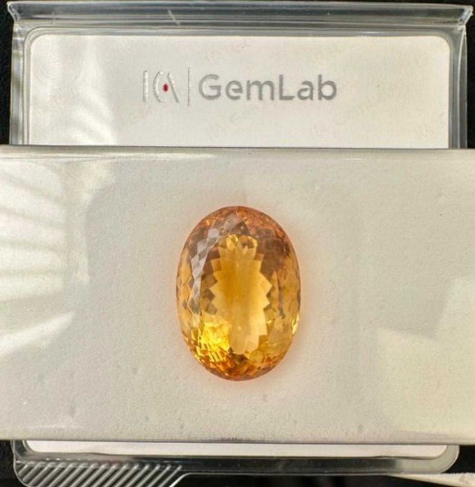 Citrin natural gigant 35.09 ct - Sigilat