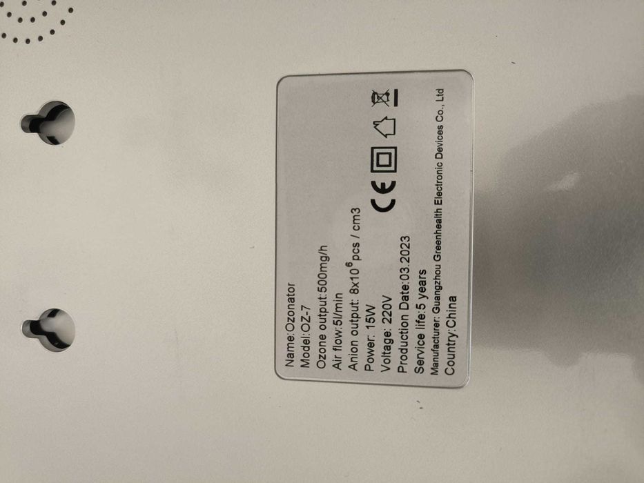 Ozon Air OZ‑7 – Ozonizator de aer, apă și alimente, nou, nefolosit