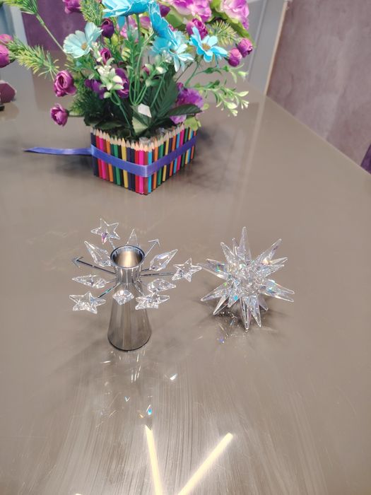 Suport lumânare Swarovski Crystal Large Star