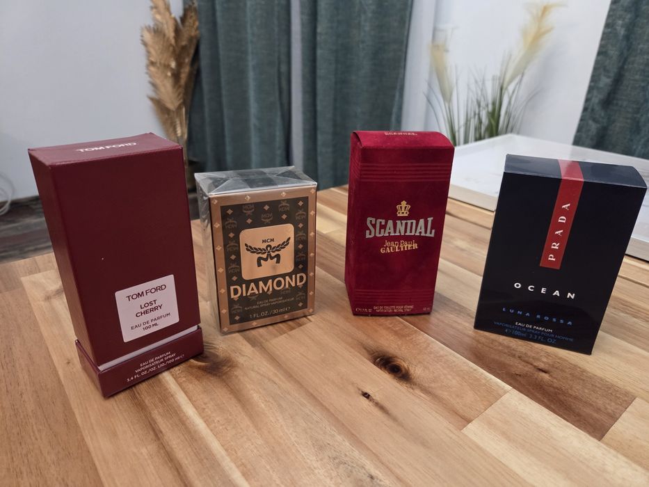 Vand parfumuri originale Prada, Tom Ford,  MCM, JPL