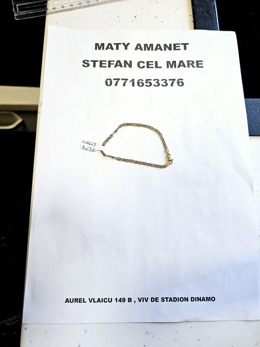 Vand bratara din aur 18 k 3.23 g cod 629