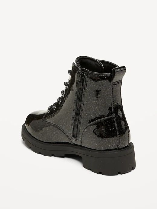 Модные блестящие ботинки для девочек 
Shiny Glitter Faux-Leather Comba