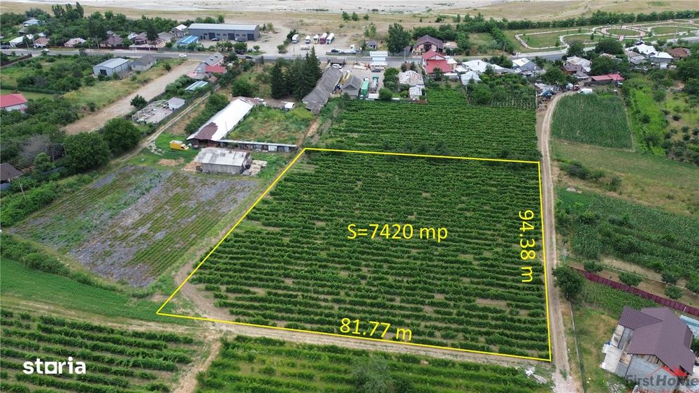 Teren de vanzare, 7425mp,  Unirea Odobesti - Extravilan