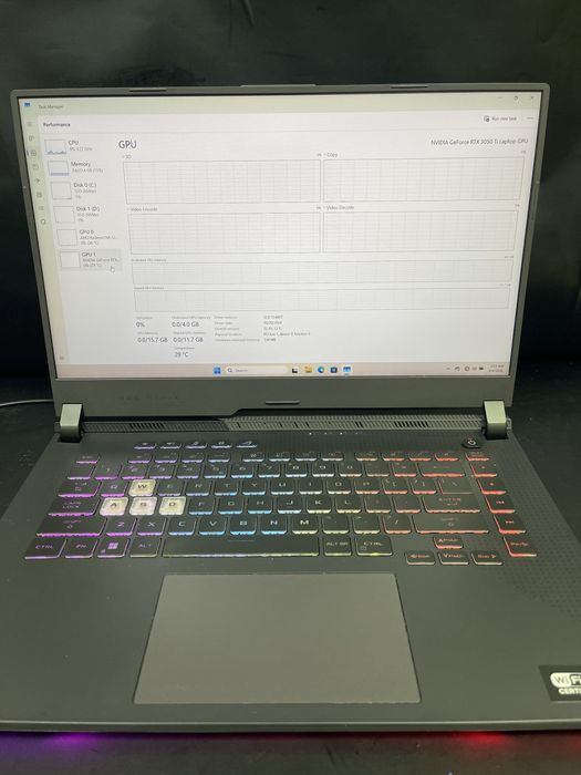 Laptop Asus RogStrix G513 /Ryzen 7 4800H /2xSsd 512GB /24GB RAM #51672