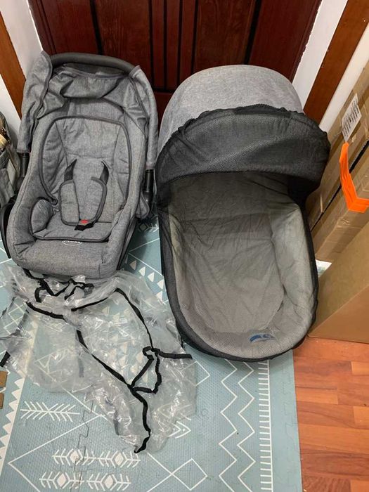 Carucior copii 3 in 1 Boston Grey Jeans