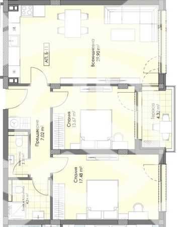 Тристаен апартамент Остромила  592-19405