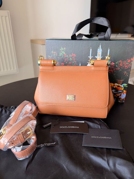 Geantă D&G elegantă damă maro – model clasic (mini)