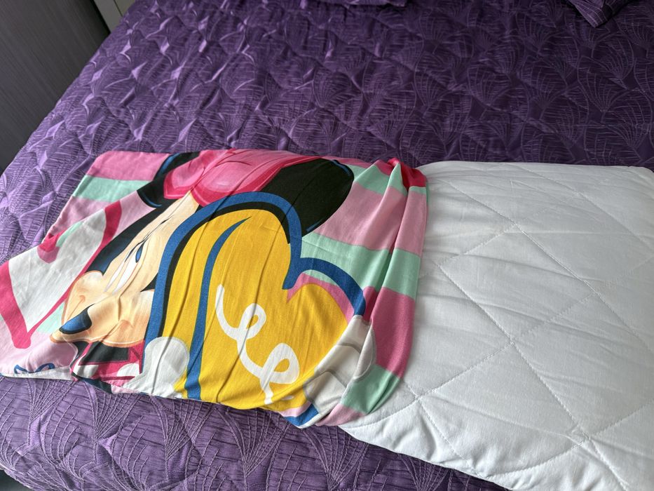 22 евро спален комплект с възглавница на Дисни за легло 120/190 см.