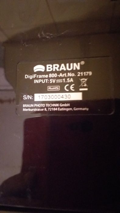 Vand Rama Digitală Braun