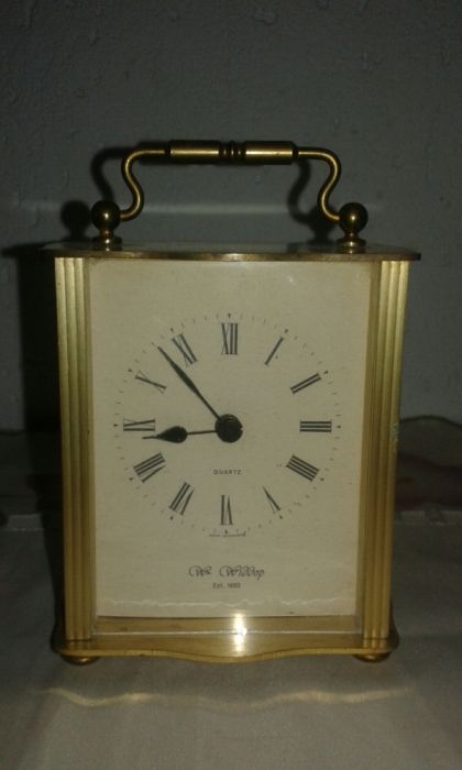 Ceas model vechi "Wm. Widdop Brass Carriage Quartz" Est. 1883