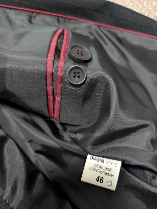 Sacou + 2 veste + cămașă, mărime 46 - DIASIM Style - 65% lână