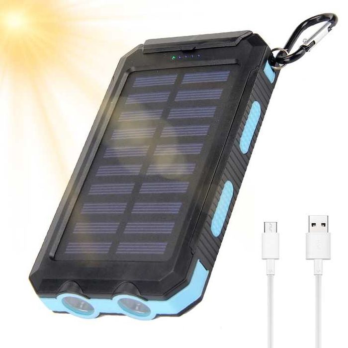 Baterie externa cu încărcare solara,capacitate 30000 mAh,nouă