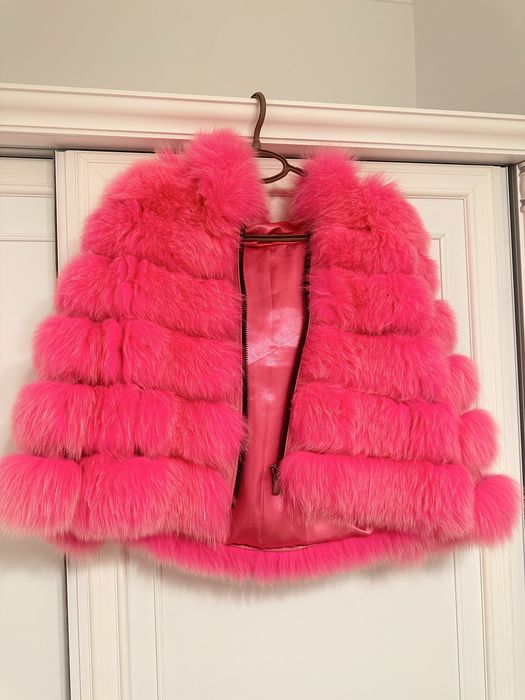 Blana naturala fucsia