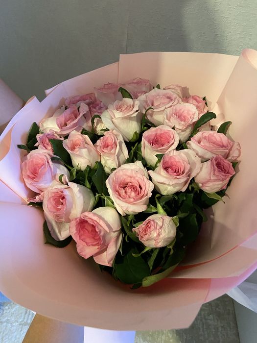 Цветы , розы 25 розовый
