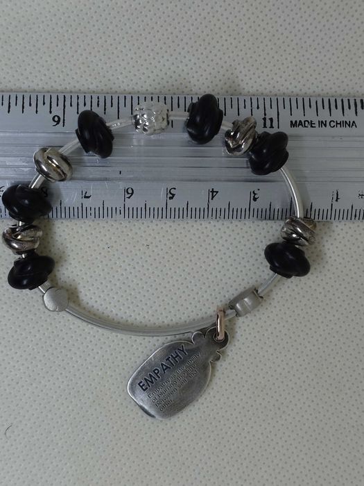 Brățară  Queriot + pandantiv EMPATHY din argint și aur roz 9k