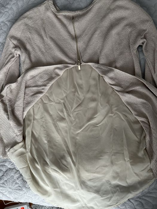 Pulover cusut cu fir auriu Mohito