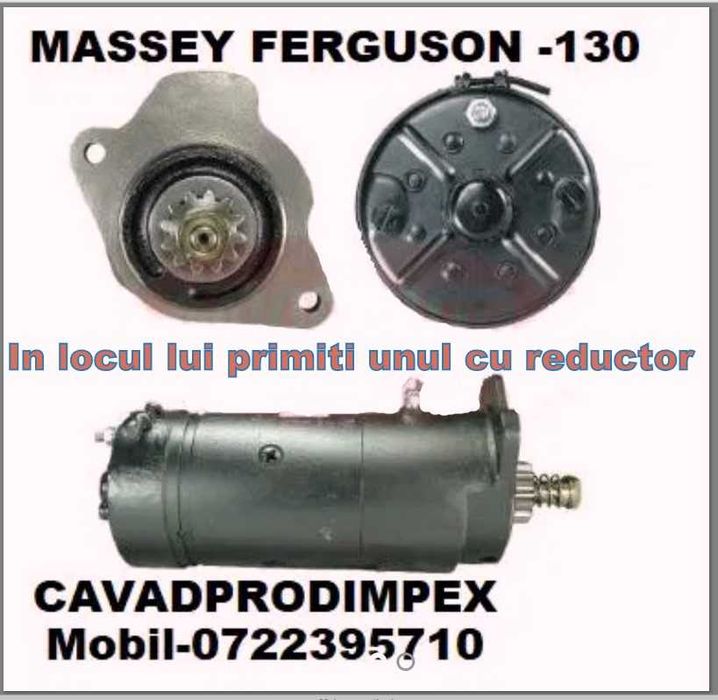 Electromotor nou cu reductor pentru Massey Ferguson 130,25
