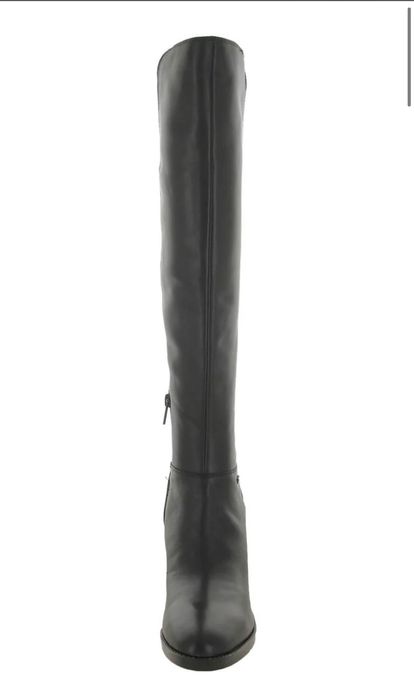 Дамски кожени ботуши над коляното Calvin Klein от смесена медия