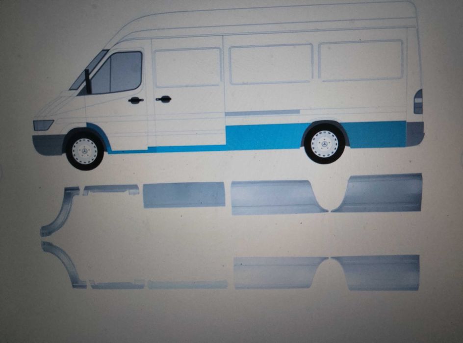 Prag dreapta de sub ușă Mercedes sprinter vw Lt piesa tabla de reparat