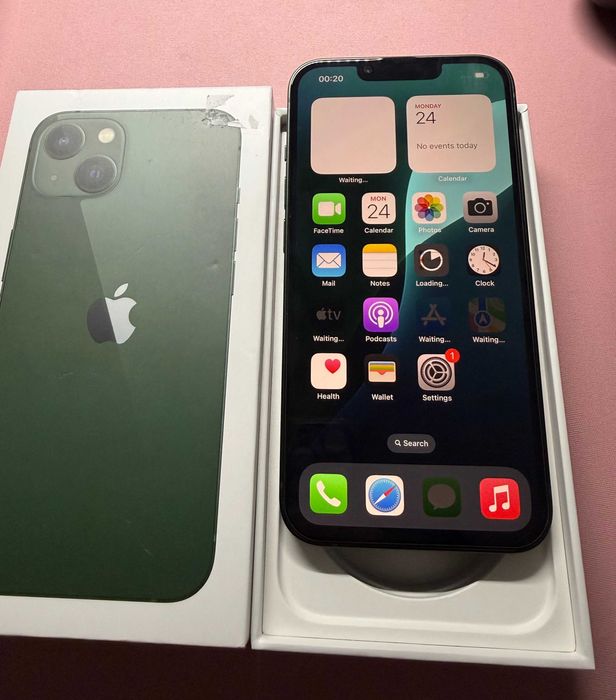 iPhone 13, 128Gb, Green, Cutie + accesorii