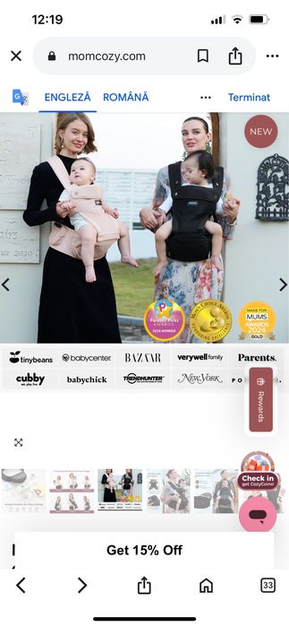 Marsupiu mom cozy Move2Fit Miroslava • OLX.ro