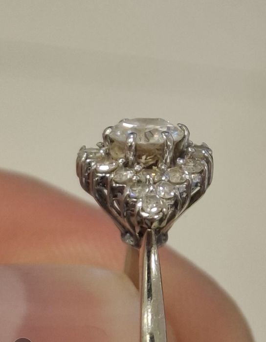 Inel aur alb 18 k dama 4 gr. 600 pe gram