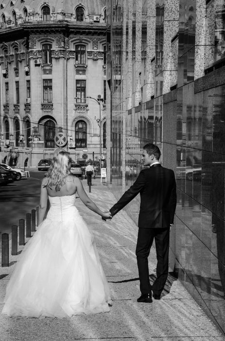 Rochie de mireasa A-line cu trena Elite Mariaj, Madeline Gardner