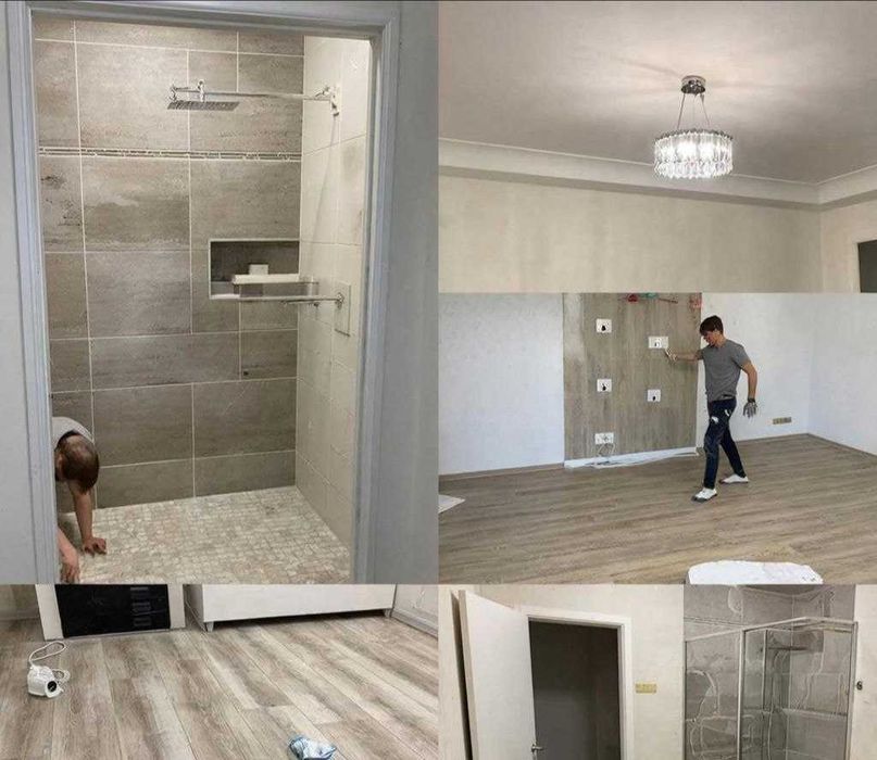 Плитка териш ва бошка хизматлар, укладка плитка и ламината.