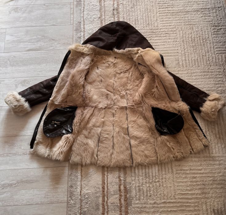 Дубленка с капюшеном Турция