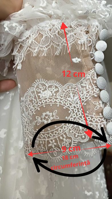 Rochie de mireasă Vintage, din dantelă