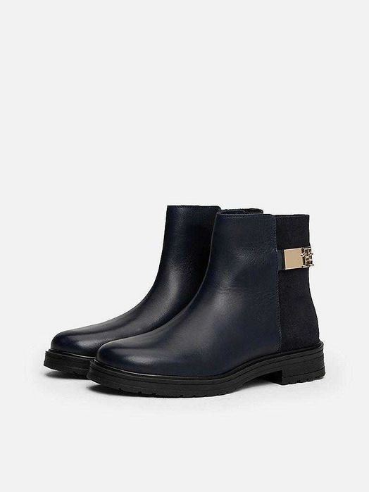Bocanci din Piele Tommy Hilfiger, Marimile 38, 39