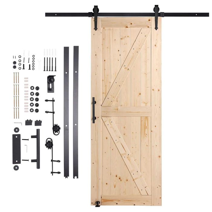Usa de hambar si accesorii, usa glisantă din lemn 76 x 213 cm