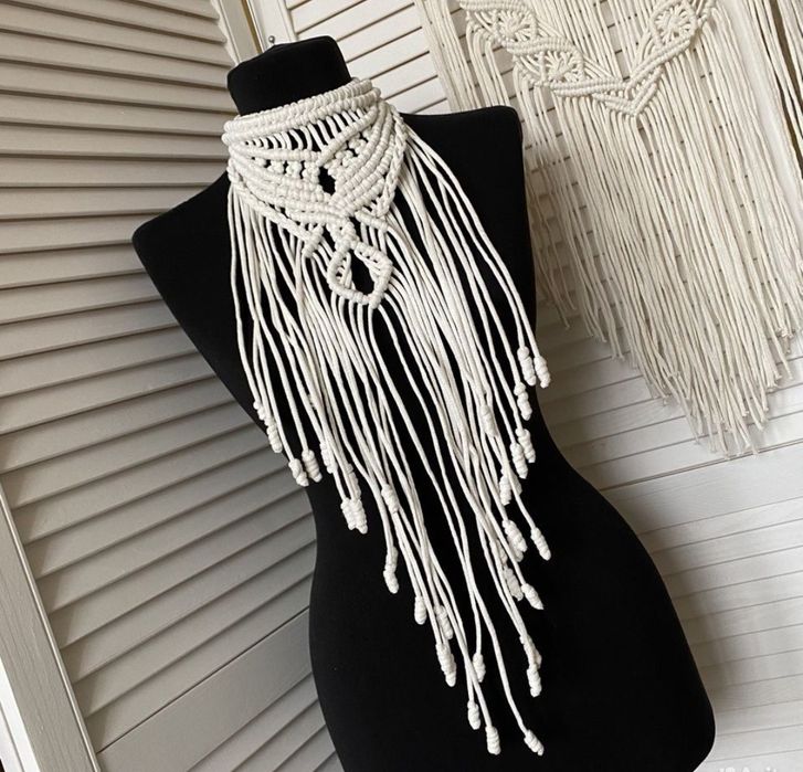 Чокер/ украшение на плечи макраме