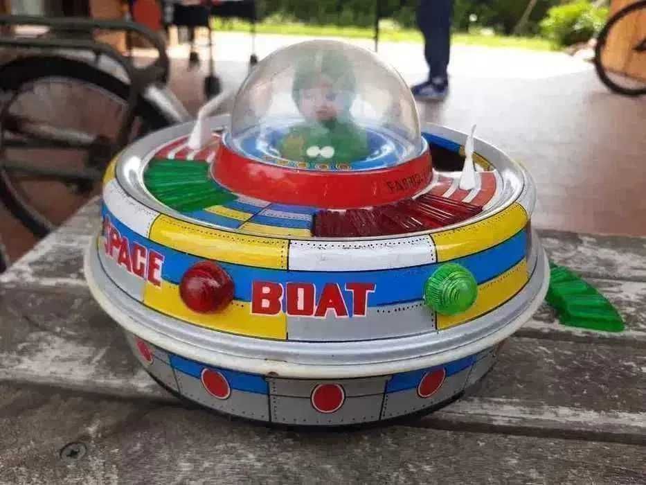 Jucarie din tabla Space- Boat anii 60
