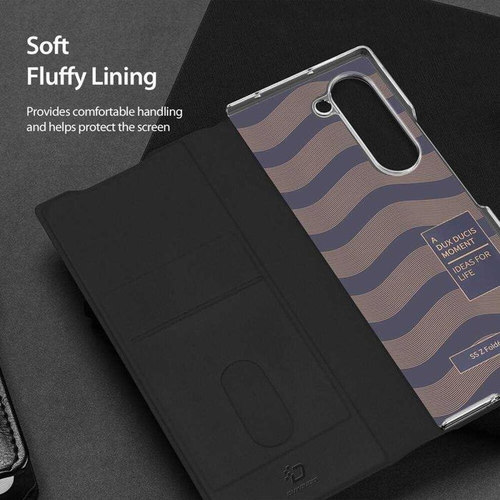Husa premium lux flip carte + Folie ecran SAMSUNG Galaxy Z Fold 6 7 5G