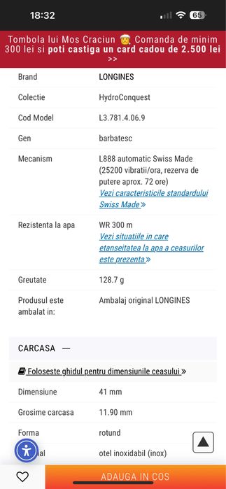 Ceas Longines Hydroconquest