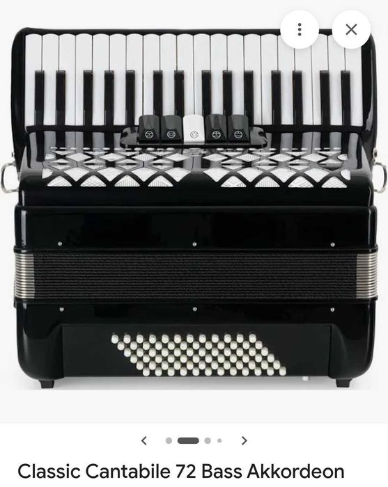 Acordeon Classic Cantabile cu 72 de basi