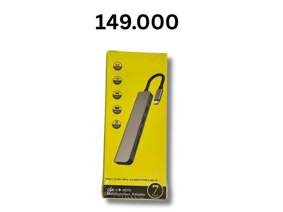 Премиум ХАБ Hub 8в1 для MacBook / iPad — HDMI, USB, Type-C, SD!