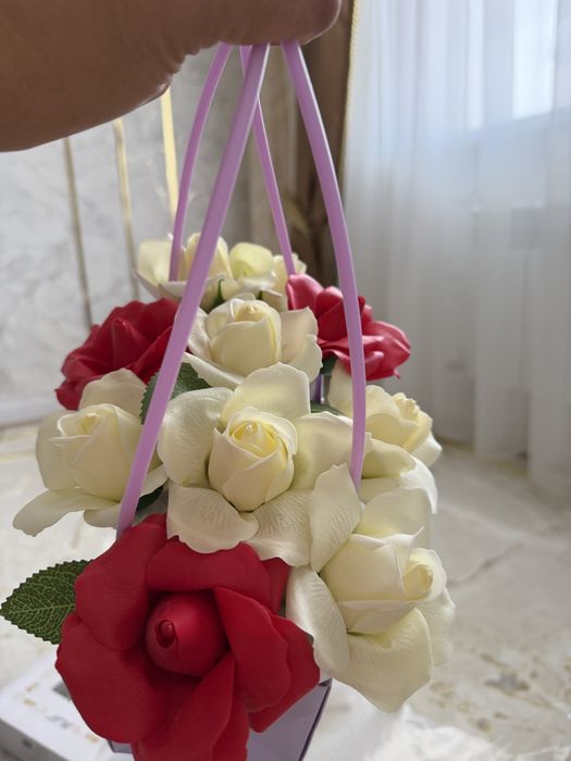 Мыльные розы букеты и корзинки