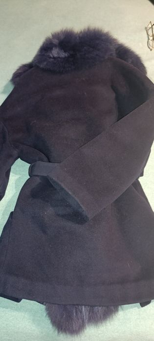 Дамско палто с естествена лисица М р-р