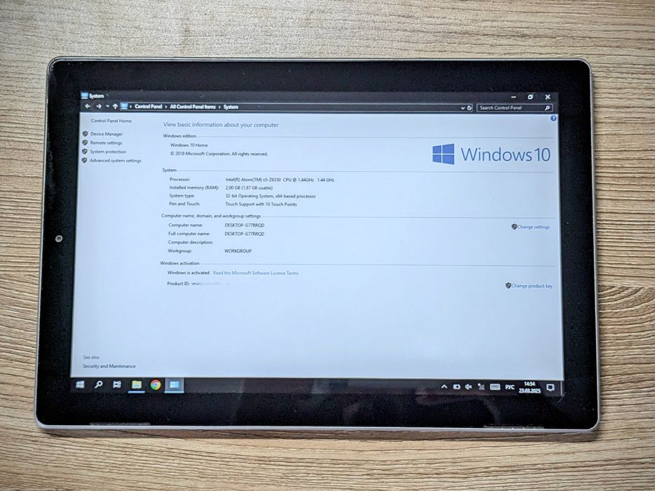 Планшет 10'' на Windows