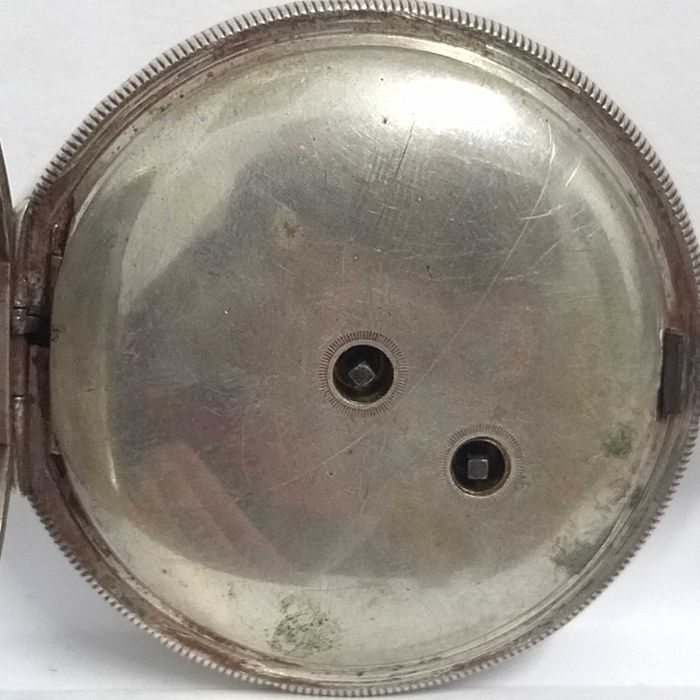 Османски/ турски джобен часовник, сребро, порцеланов циферблат, перфектен, рядък